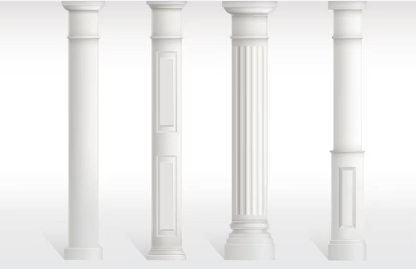 Fiberglass columns