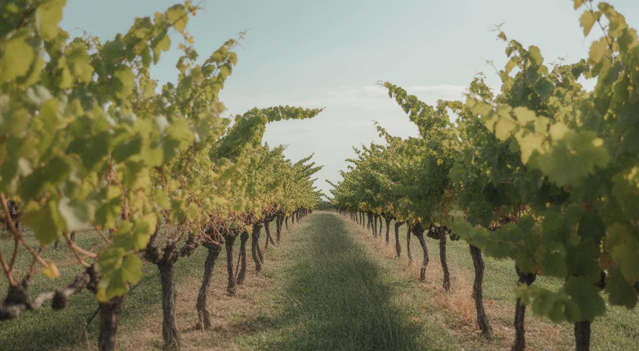 Intimate private wine tasting setup in a Napa Valley vineyard